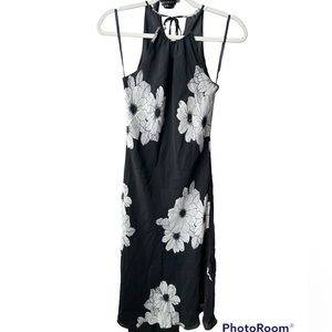Ann Taylor floral halter sun dress
